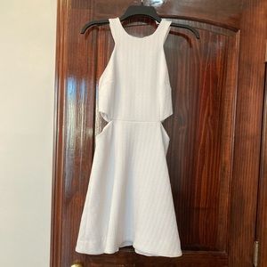 Club Monaco cut out white dress
